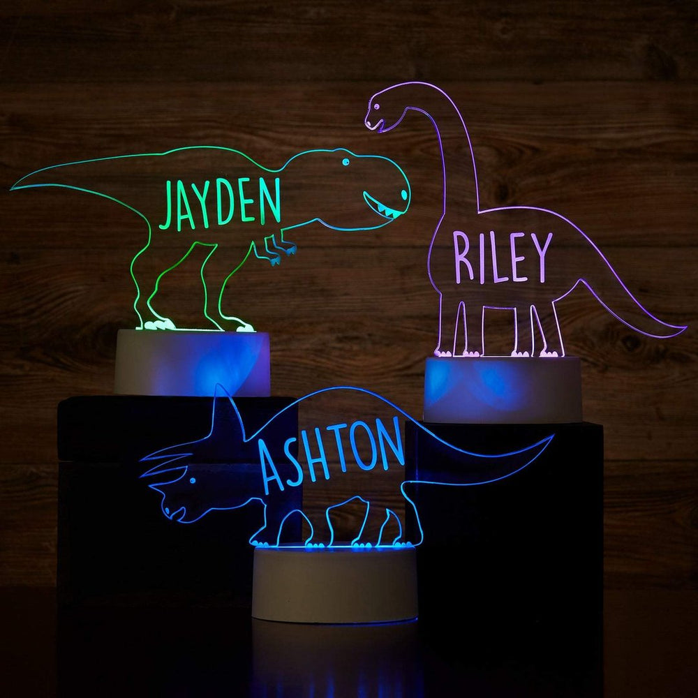 Personalisierte Dinosaurier-lampe Mit Benutzerdefiniertem Namen Diplodocus Nachtlicht Kinderzimmer Dekor Kinder-nachtlicht