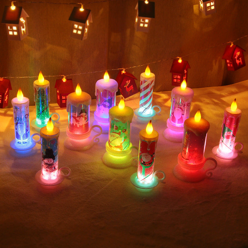 Weihnachten Led Flammenloses Kerzenlicht Für Weihnachten Thanksgiving Neujahr Dekoration