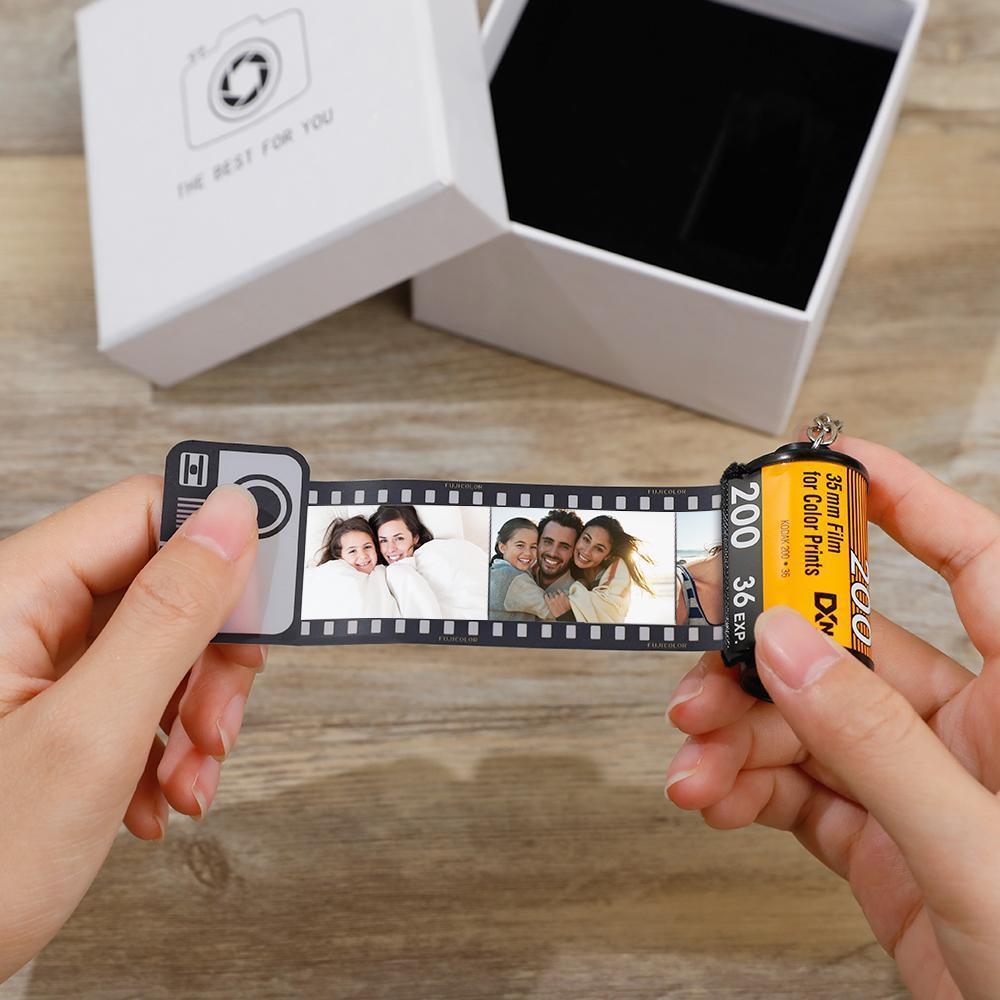 Vatertagsgeschenk Personalisierte Bunte Kamera Filmrolle Schlüsselanhänger