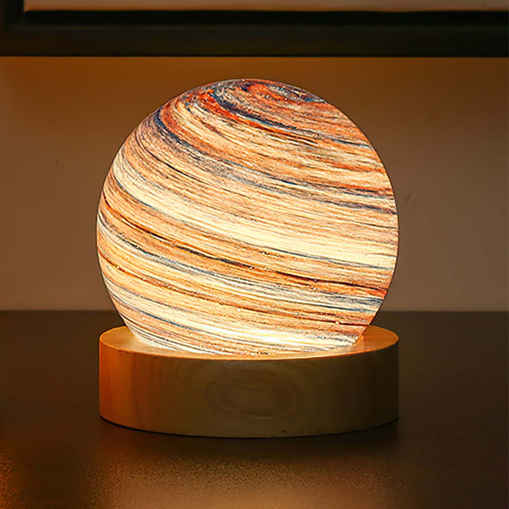 Planet Lamp Fantasy Rainbow Planet Tischlampenschirm Kreativ Romantischer Sonnenuntergang Paar Morgen Und Abend Nacht