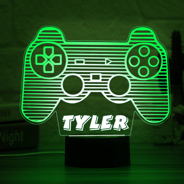 Personalisierter Gamecontroller 3d Nachtlicht Videospielliebhaber Personalisierte Lampengeschenke Für Jungen - fotomondlampe