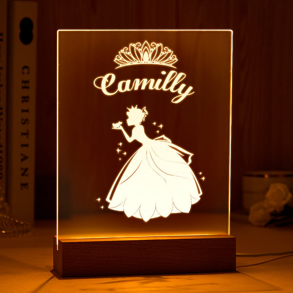 Personalisierte Schlaflichter Prinzessin Fairy Night Light Tischlampe Für Kindernachtlichter - fotomondlampe