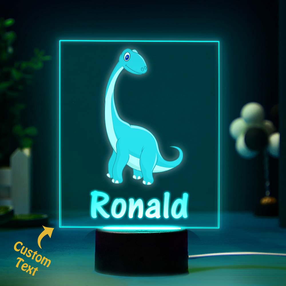 Personalisiertes Dinosaurier-nachtlicht Dinosaurier-raumdekor Für Jungen