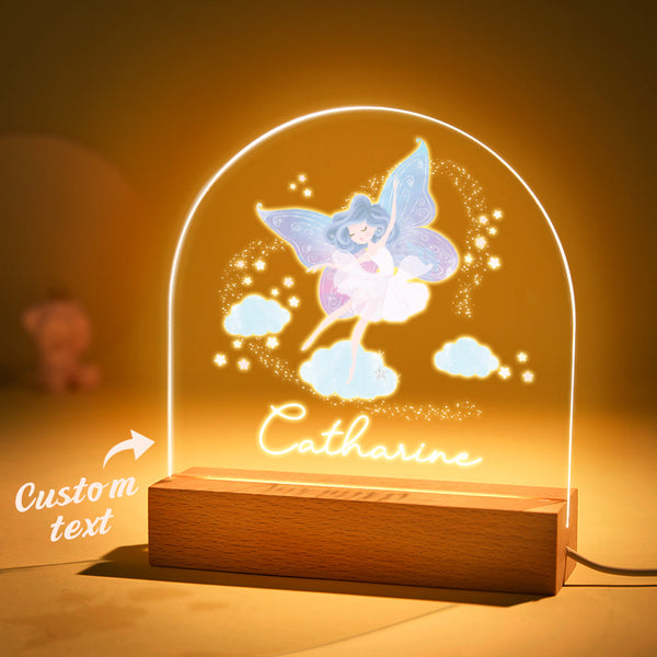 Benutzerdefinierte Fee Nachtlampe Das Geburtstagsgeschenk Für Baby Mädchen Kinderzimmer Dekor Schlafzimmer - fotomondlampe