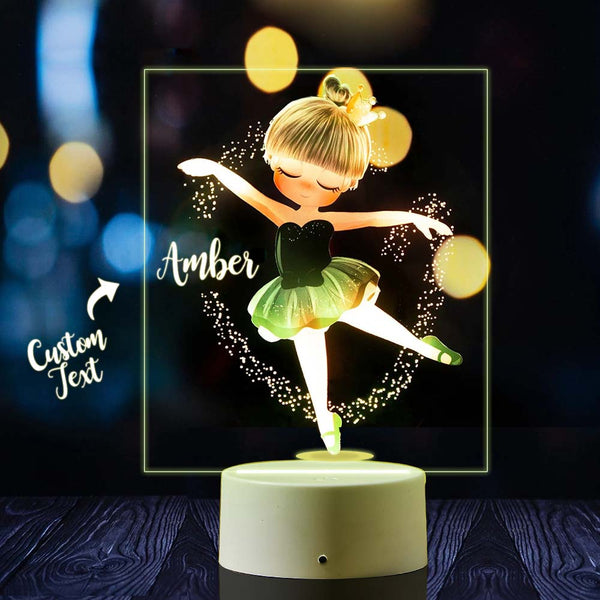Custom Dancing Girl Night Light Das Geburtstagsgeschenk Für Mädchen Have A Good Sleep - fotomondlampe