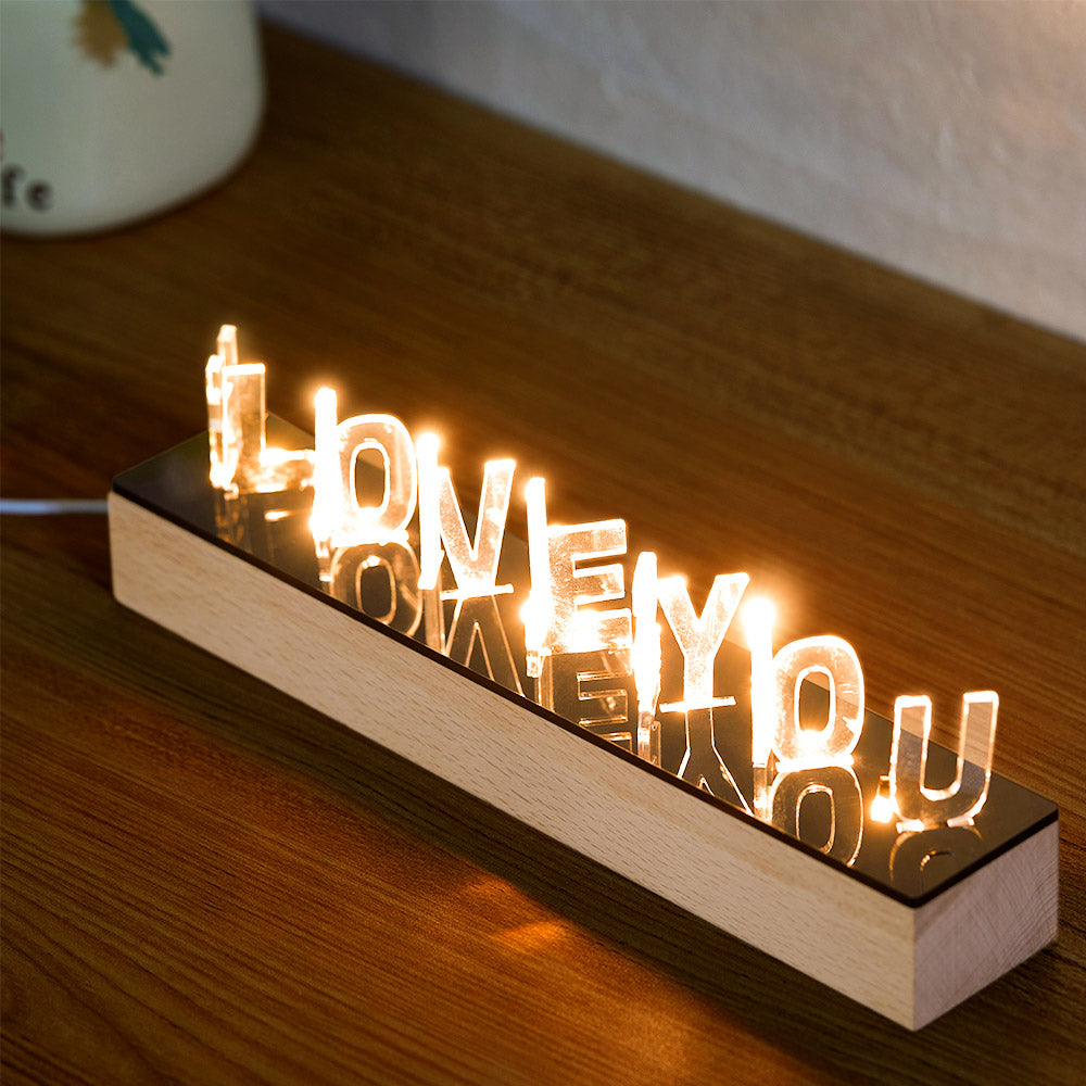 Custom Engraved Name Night Light Acrylic Commemorative Home Gifts